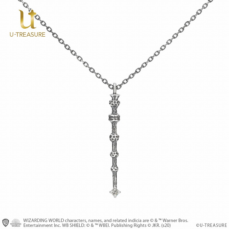 【グッズ-ネックレス】ハリー・ポッター Wand necklace「The Elder Wand」 シルバー