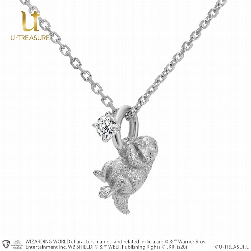 【グッズ-ネックレス】ファンタスティック ビースト Niffler Necklace K18ホワイトゴールド