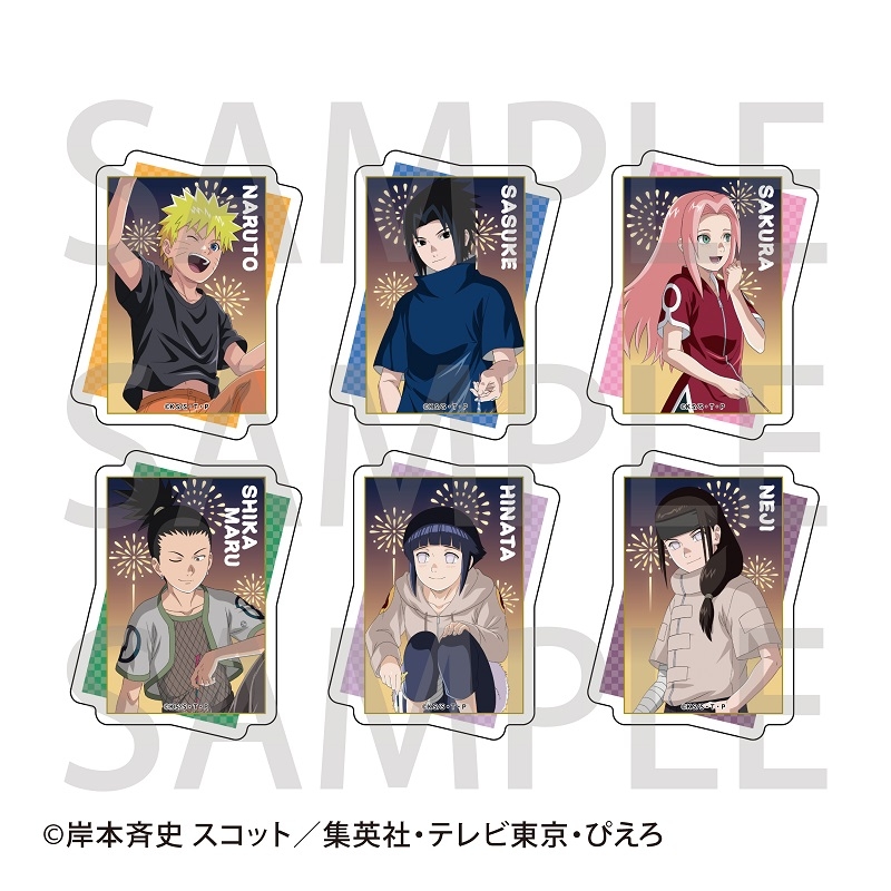 【グッズ-ステッカー】NARUTO-ナルト- トレーディングホログラムステッカー【花火】【アニメイトカフェ】