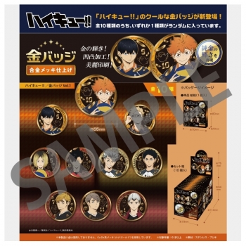 グッズ-バッチ】ハイキュー!! 金バッジ Vol.1 | アニメイト