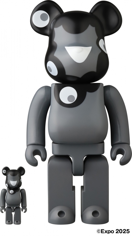【フィギュア】EXPO2025 大阪・関西万博 BE＠RBRICK ミャクミャク (モノクロVer.) 100% & 400%