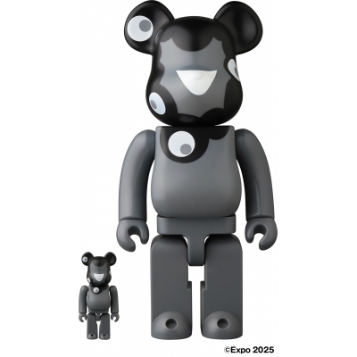 【フィギュア】EXPO2025 大阪・関西万博 BE@RBRICK ミャクミャク (モノクロVer.) 100% & 400%