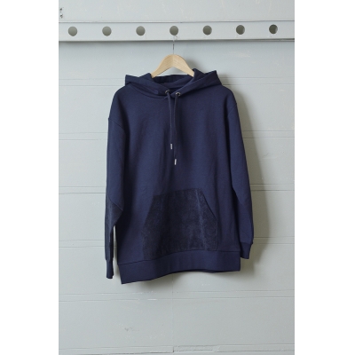【グッズ-ジャンパー・コート】そらる 切り替えパーカー ネイビー M