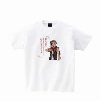 【グッズ-Tシャツ】『ディズニー ツイステッドワンダーランド』 Tシャツ ホワイト カリム&セリフ M