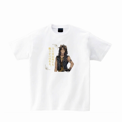 【グッズ-Tシャツ】『ディズニー ツイステッドワンダーランド』 Tシャツ ホワイト レオナ&セリフ M