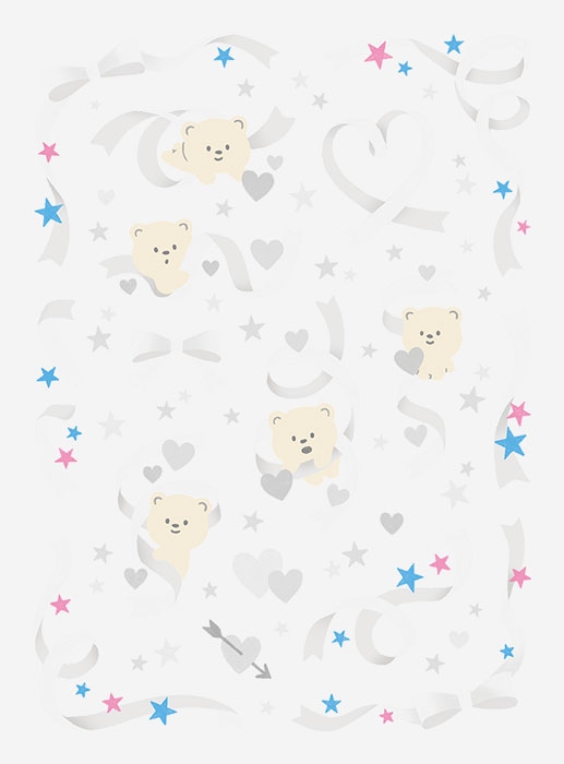 【グッズ-ステッカー】ノンキャラオリジナル ファブラブ デコレーションステッカー リボン08【favluv】