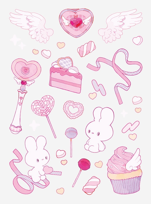 【グッズ-ステッカー】ノンキャラオリジナル ファブラブ デコレーションステッカー マジカル02【favluv】