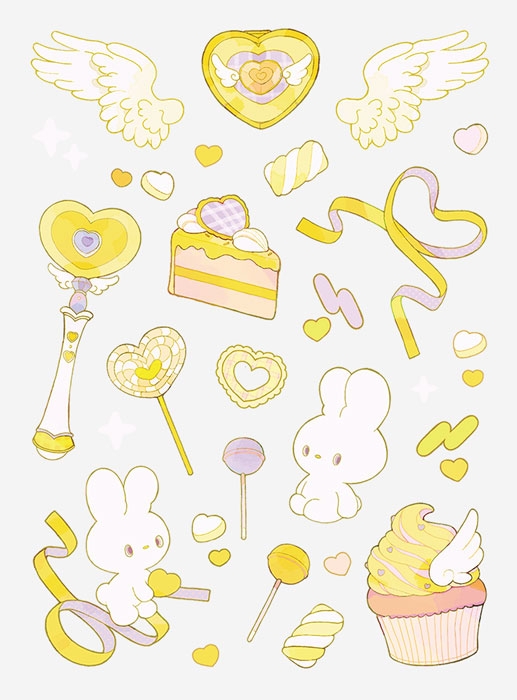 【グッズ-ステッカー】ノンキャラオリジナル ファブラブ デコレーションステッカー マジカル04【favluv】