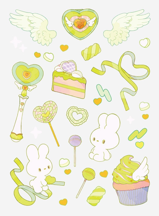 【グッズ-ステッカー】ノンキャラオリジナル ファブラブ デコレーションステッカー マジカル05【favluv】