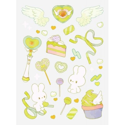 【グッズ-ステッカー】ノンキャラオリジナル ファブラブ デコレーションステッカー マジカル05【favluv】