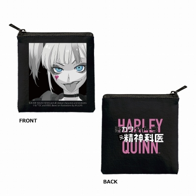 【グッズ-ポーチ】異世界スーサイド・スクワッド Haryley Quinn (ハーレイ ・ クイン) スクエアポーチ ブラック