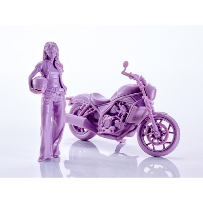 【プラモデル】PLAMAX MF-101 Rider's portrait Honda Rebel 1100 ラベンダー 1/20