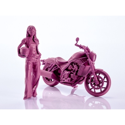 【プラモデル】PLAMAX MF-101 Rider's portrait Honda Rebel 1100 ワインレッド 1/20