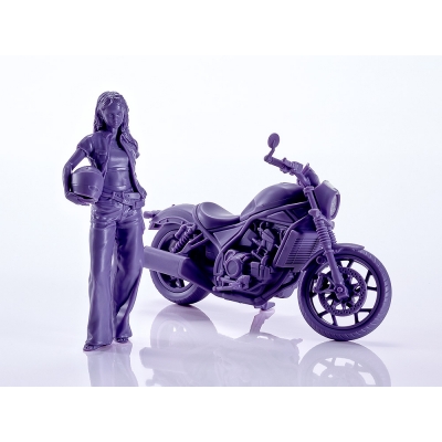 【プラモデル】PLAMAX MF-101 Rider's portrait Honda Rebel 1100 ネイビー 1/20