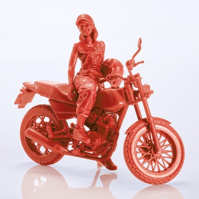【プラモデル】PLAMAX MF-103 Rider's portrait Honda FTR 223 レッド 1/20