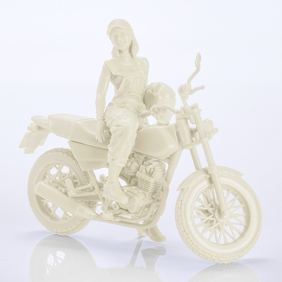 【プラモデル】PLAMAX MF-103 Rider's portrait Honda FTR 223 ホワイト 1/20