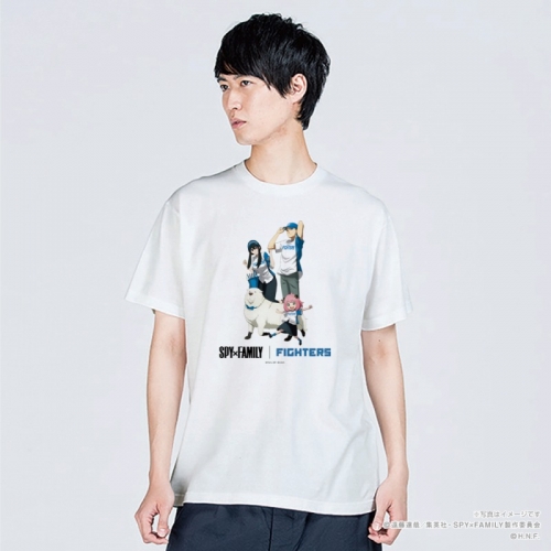 グッズ Tシャツ Spy Family プロ野球コラボ 北海道日本ハムファイターズ フォージャー家 Tシャツ キッズ ホワイト 110サイズ アニメイト