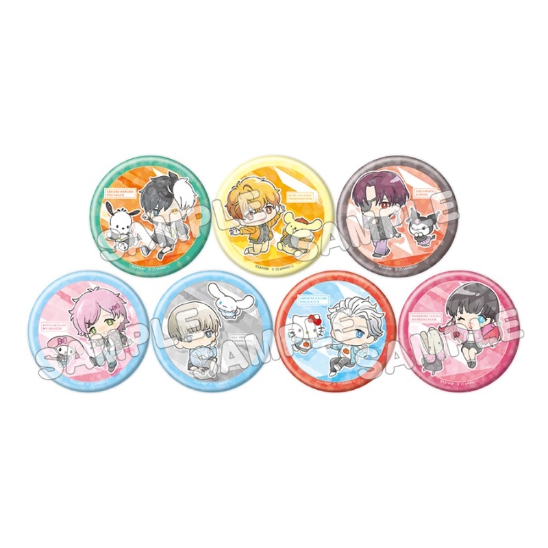 【グッズ-バッチ】WIND BREAKER×サンリオキャラクターズ2 トレーディングホログラム缶バッジ（ミニキャラ）