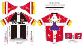 サイクルウェア】ろんぐらいだぁすとーりーず！ サイクルジャージ XL 