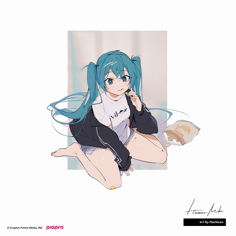 グッズ Tシャツ 初音ミク イラストレーターコラボ 半袖tシャツ 八三モデル Mサイズ Chord アニメイト