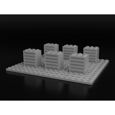 【フィギュアベース】BRICKROID ビルA+ベースセット
