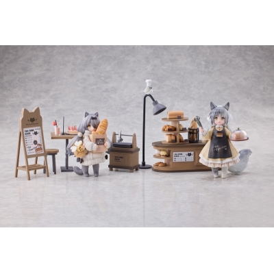 【美少女フィギュア】『ティータイム キャッツ シーン』 にゃん町 “パン屋” 店員&お客セット 完成品フィギュア