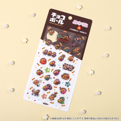 【グッズ-シール】オリジナル チョコボール ぷくぺた/A 北海道地方~中部地方