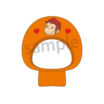 【グッズ-カバーホルダー】おさるのジョージ ペンライトカバー オレンジ