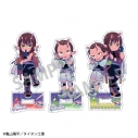【グッズ-セット】銀河特急 ミルキー☆サブウェイ ホログラムアクリルスタンドセットB(アカネ、カナタ、アカネ&カナタ)/描き起こし第3弾 COSMOS☆IDOL 3点セット【アニメイト特典付】の画像