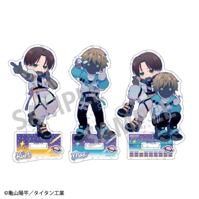 【グッズ-セット】銀河特急 ミルキー☆サブウェイ ホログラムアクリルスタンドセットC(カート、マックス、マート&マックス)/描き起こし第3弾 COSMOS☆IDOL 3点セット【アニメイト特典付】