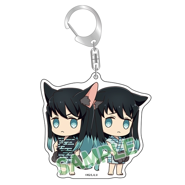 【グッズ-チャーム】にゃふぉるめシリーズ 鬼滅の刃 アクリルチャーム 時透無一郎＆時透有一郎