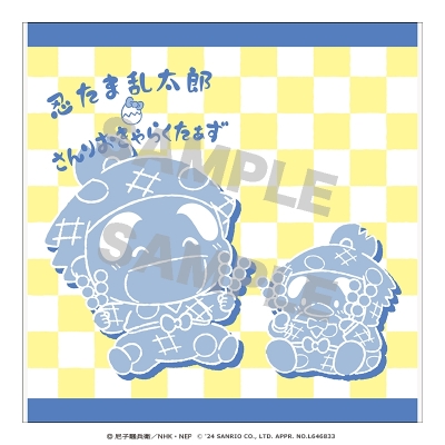 【グッズ-タオル】忍たま乱太郎×サンリオキャラクターズ ハンドタオル しんべヱ×タキシードサム