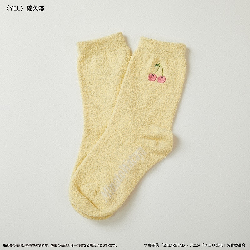 【グッズ-靴下】TVアニメ『30歳まで童貞だと魔法使いになれるらしい』 ルームソックス（レディース） YEL 綿矢湊【Palude】