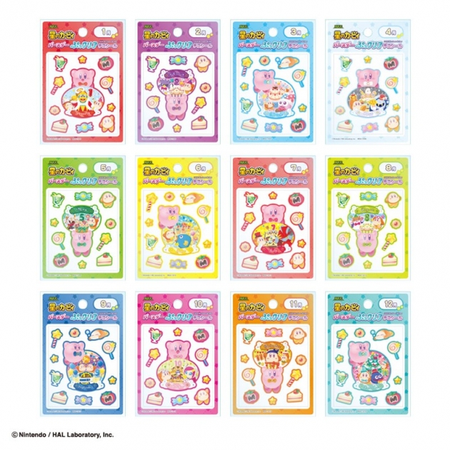 【グッズ-シール】星のカービィ バースデーぷっクリアデコシール