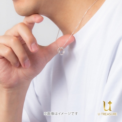 グッズ ネックレス ワンピース エース ルフィ ダブルリングネックレス シルバー アニメイト