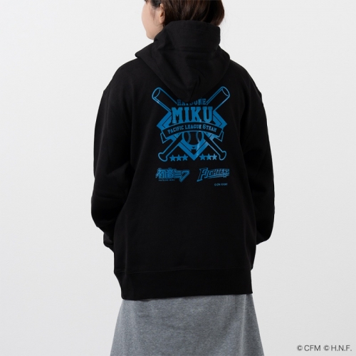 グッズ ジャンパー コート 初音ミク 北海道日本ハムファイターズ 色ロゴパーカー Sサイズ アニメイト