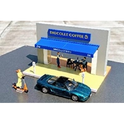 【フィギュア-キット】TLV ジオコレ64 #カースナ21a カフェテラス(ホンダNSX付属) 1/64