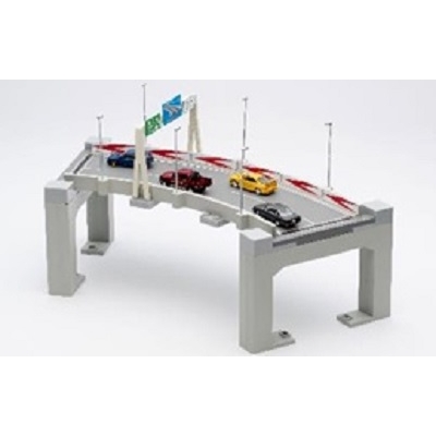 【フィギュア-キット】TLV トミカラマ ヴィンテージ11a 高速道路(カーブA) 1/64