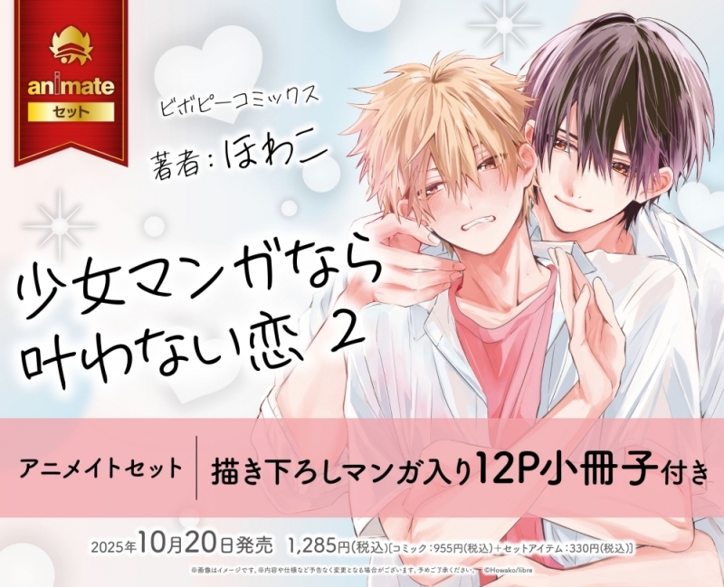 【コミック】少女マンガなら叶わない恋(2) アニメイトセット【描き下ろしマンガ入り12P小冊子付き】