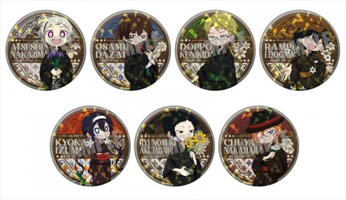 グッズ バッチ 文豪ストレイドッグス トレーディングホログラム缶バッジ 浴衣ver アニメイト