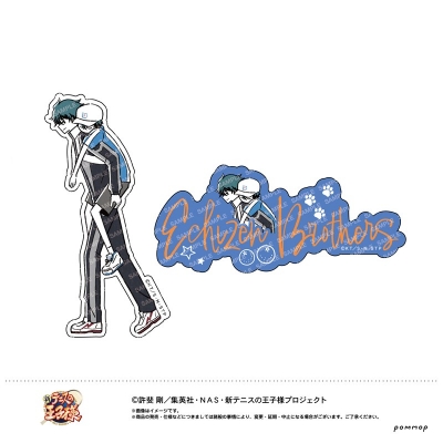 【グッズ-ステッカー】新テニスの王子様 ダイカットシールセット -ゆるスタ- (E 越前リョーマ&越前リョーガ a)