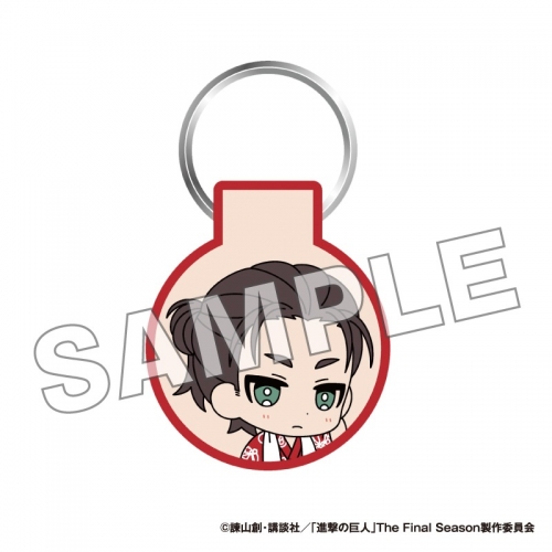 グッズ キーホルダー 進撃の巨人 ワッペンキーホルダー エレン 極楽湯コラボ アニメイト