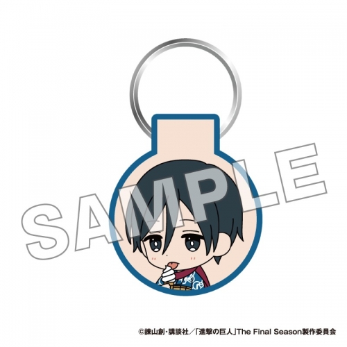 グッズ キーホルダー 進撃の巨人 ワッペンキーホルダー ミカサ 極楽湯コラボ アニメイト