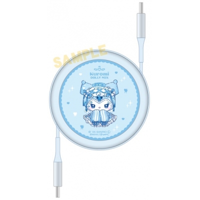 【グッズ-電化製品】マイメロディ&クロミ Dolly Mix PD60W対応 USB2.0 リール式Type-Cケーブル クロミ