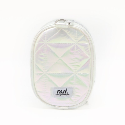【グッズ-ポーチ】ノンキャラ nui.キルティングぬいポーチ オーロラホワイト