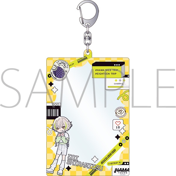 【グッズ-カードケース】18TRIP 硬質カードホルダー／白光 糖衣