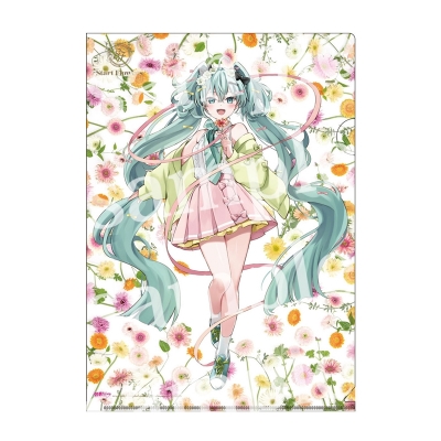 【グッズ-クリアファイル】初音ミク×Start Flowers A4クリアファイル ガーベラ