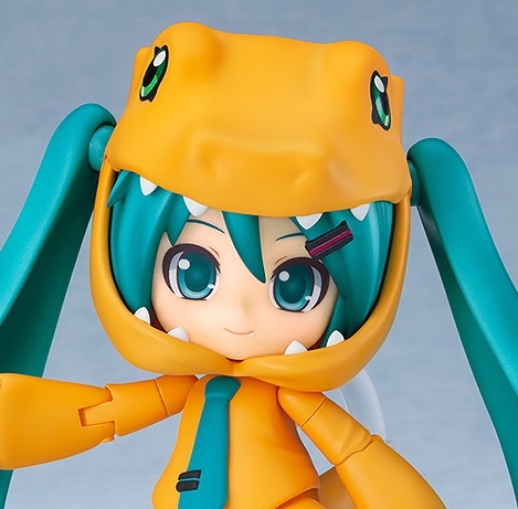 【アクションフィギュア】キャラクター・ボーカル・シリーズ01 初音ミク/デジモンアドベンチャー ねんどろいど 初音ミク きぐるみアグモンVer.