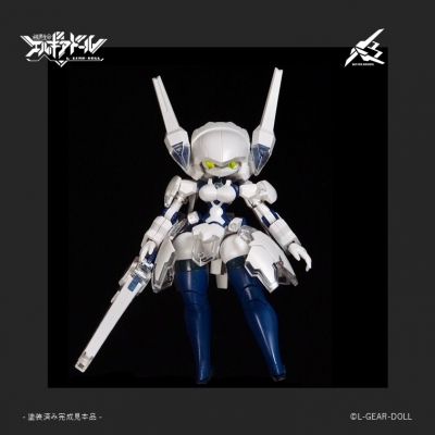 【プラモデル】HS(ヒロインスタイル)シリーズ 機界生命エルギアドール メカ娘 バスターメイデン Ver.UVクリア ホワイト/UVクリア/パープル 1/12