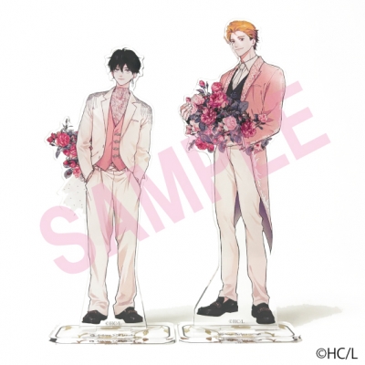 【グッズ-スタンドポップ】BE・BOY GOLD 描き下ろしペアアクリルスタンド 昼寝シアン 【BE・BOY GOLD展】